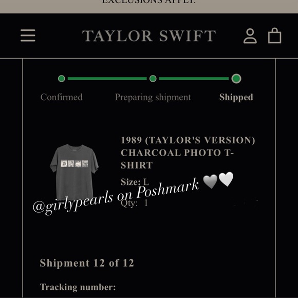 Official Taylor Swift Merch T-Shirt NEW - Picture 4 of 6